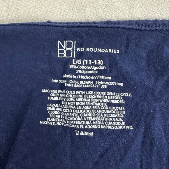 No Boundaries Womens L/G Navy Camisole Tank Top 95% Cotton & 5% Spandex - Picture 3 of 3